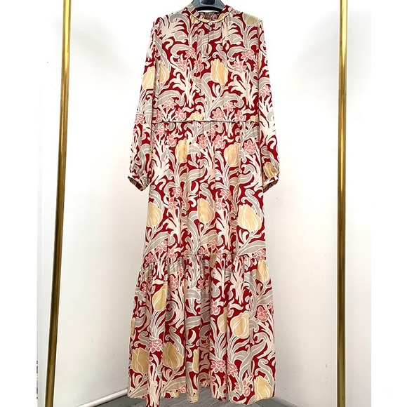 NEW🔥Vanessa Bruno Athe Floral Silk maxi Dress - Picture 1 of 16